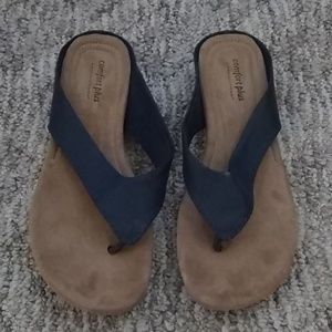 Comfort Plus Navy Blue Flip Flops